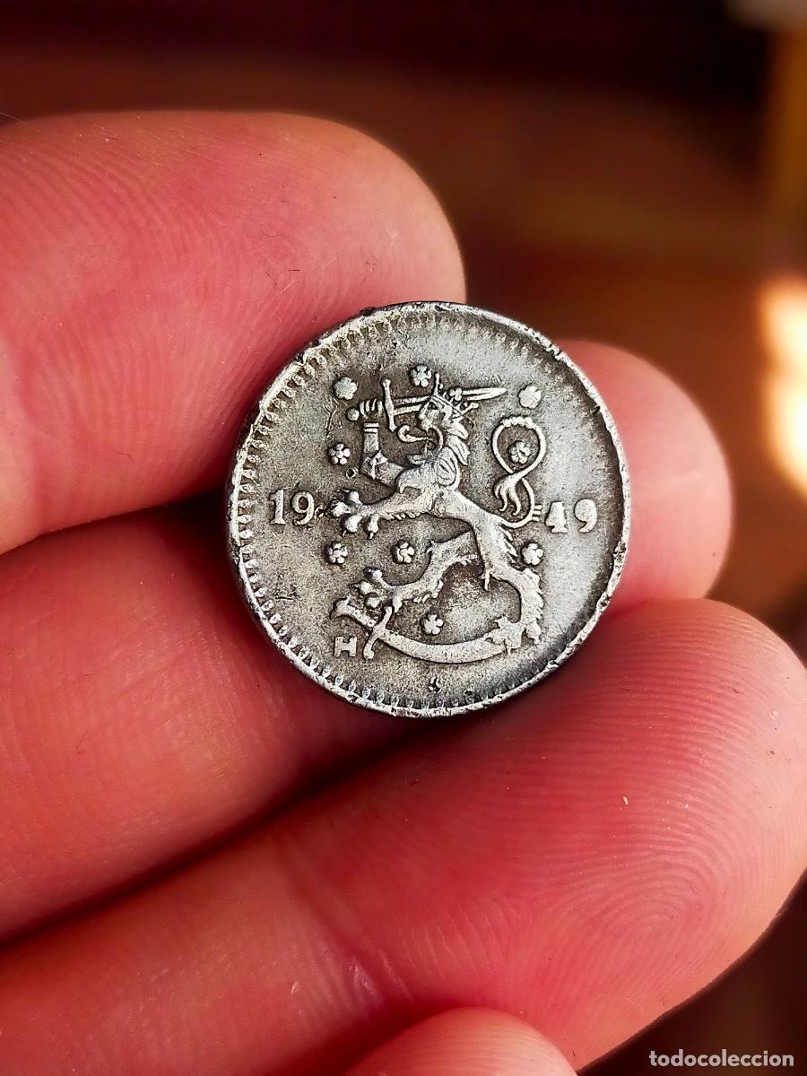 Monedas antiguas de Europa: MONEDA DE 1 UN MARCO MARKKA FILANDIA 1949 MUY BUENA CONSERVACION