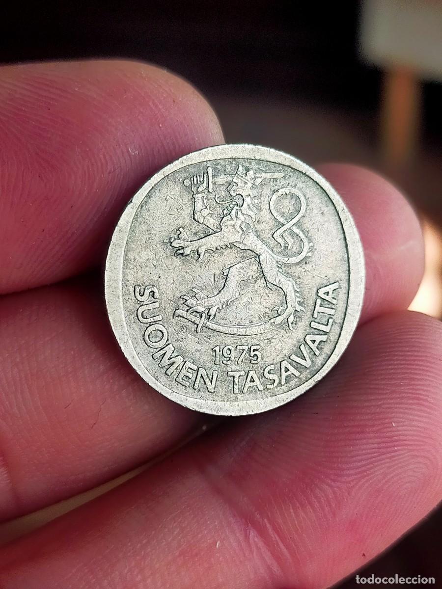 Monedas antiguas de Europa: MONEDA DE 1 UNA MARKKA MARCO FILANDIA 1975 MUY BUENA CONSERVACION SUOMEN TASAVALTA