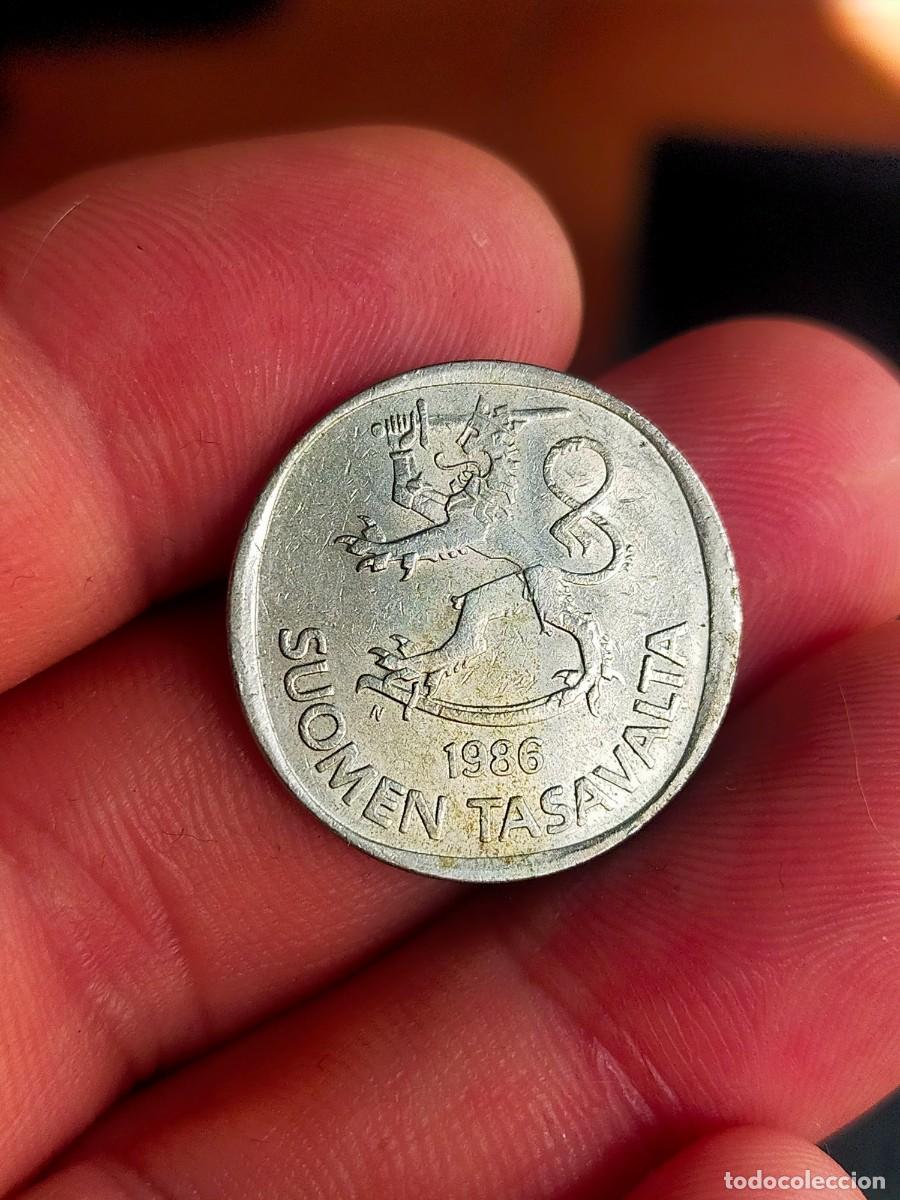 Monedas antiguas de Europa: MONEDA DE 1 UN MARCO MARKKA MARCO FILANDIA 1986 MUY BUENA CONSERVACION SUOMEN TASAVALTA