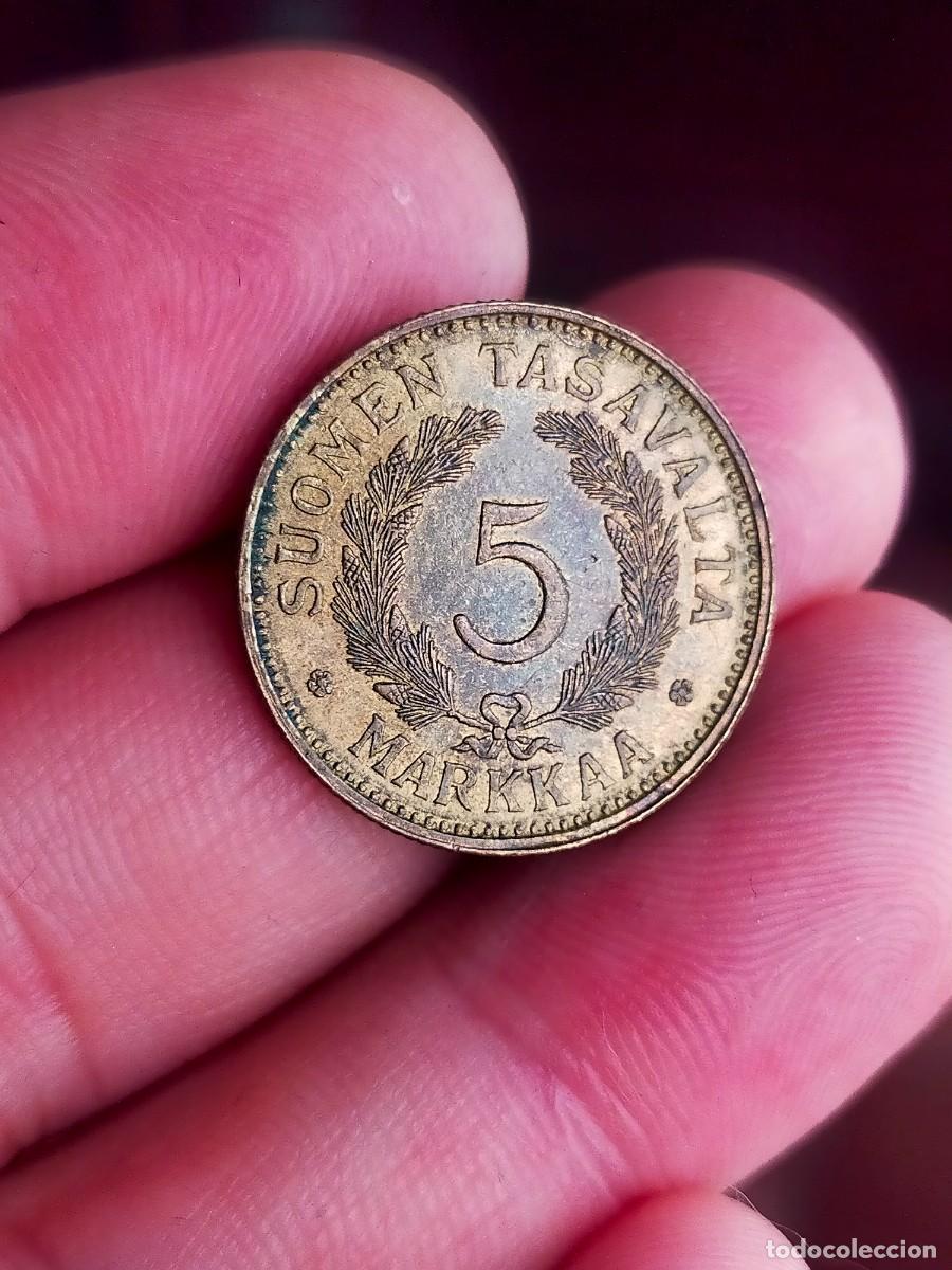 Monedas antiguas de Europa: MONEDA DE 5 CINCO MARKKA MARCOS FILANDIA 1948 MUY BUENA CONSERVACION SUOMEN TASAVALTA