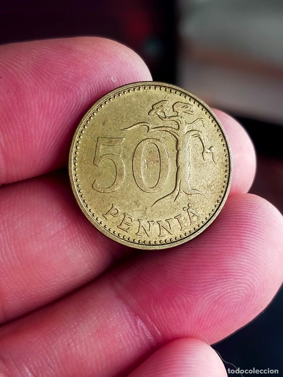 Monedas antiguas de Europa: MONEDA DE 50 CINCUENTA PENNIA FILANDIA 1970 MUY BUENA CONSERVACION SUOMEN TASAVALTA