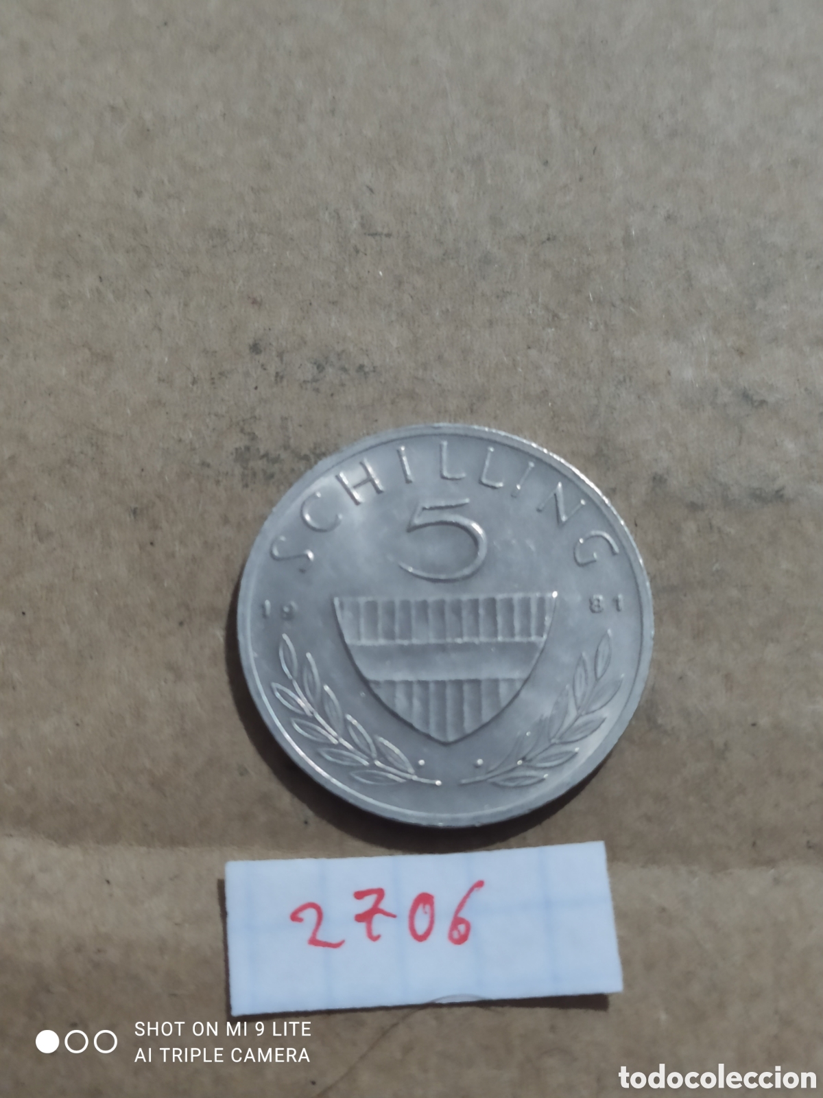 Monedas antiguas de Europa: 5 chelines austriacos a&ntilde;o 1981