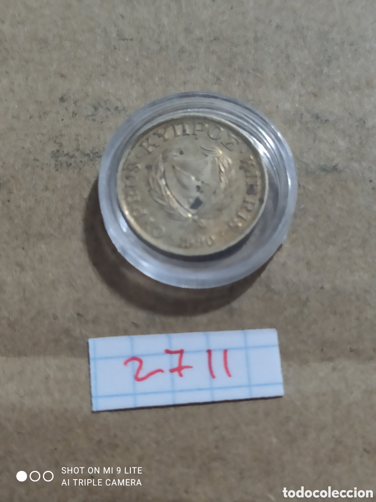Monedas antiguas de Europa: 1 Penny de chipre a&ntilde;o 1990