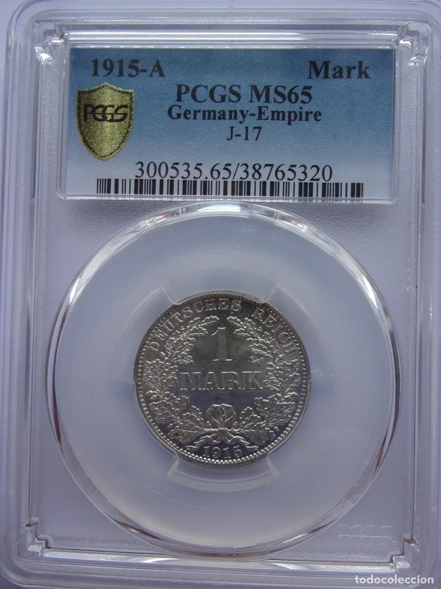 Monedas antiguas de Europa: 7SCM18 Germany 1915 A silver mark PCGS MS65