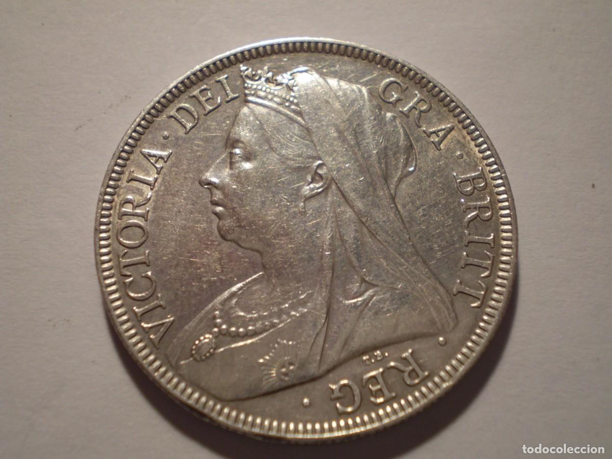 Monedas antiguas de Europa: 55SAZ13 Great Britain Victoria 1897 silver half crown
