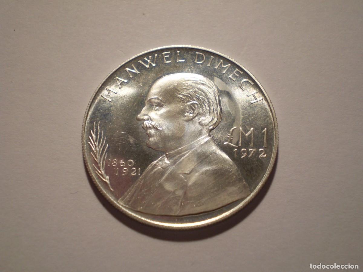 Monedas antiguas de Europa: 87SAZ13 Malta 1972 silver PROOF 1 pound