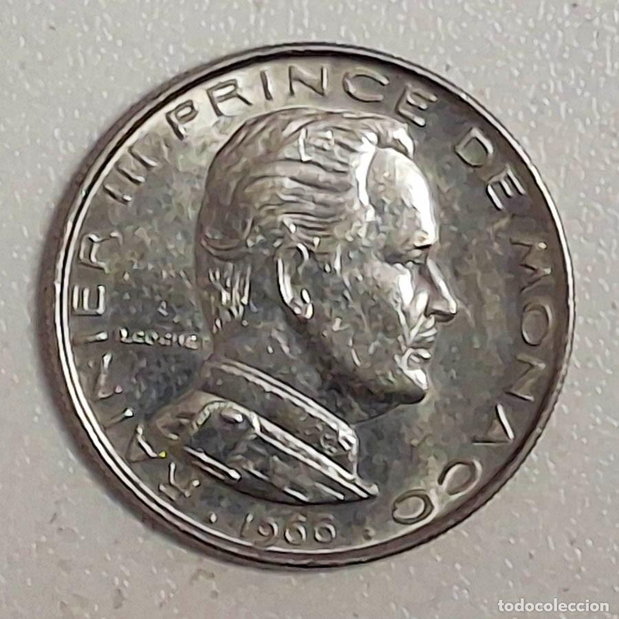 Monedas antiguas de Europa: 1 franco del Principado de M&oacute;naco 1966