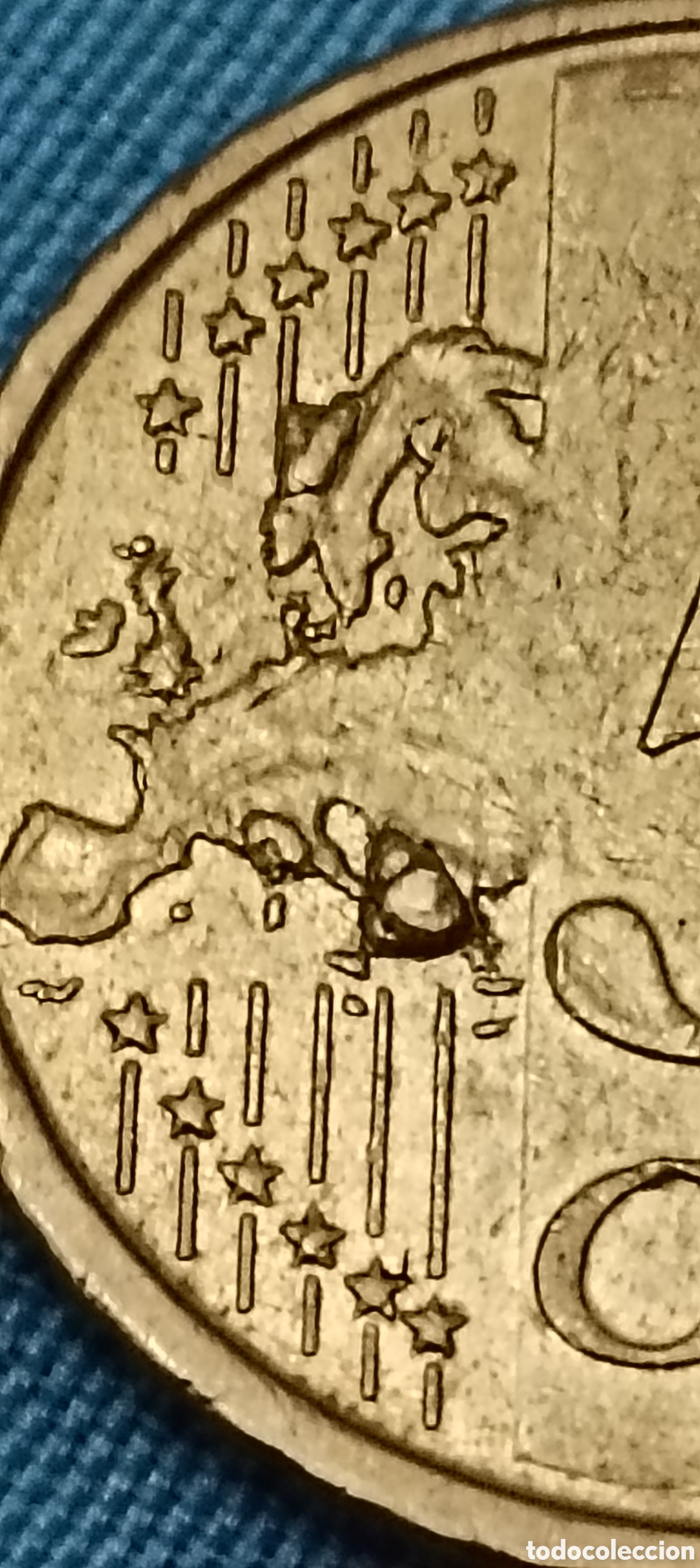 Monedas antiguas de Europa: 24A. 50 Cts. B&eacute;lgica. 2009. Error m&uacute;ltiple exceso de metal - Rotura troquel