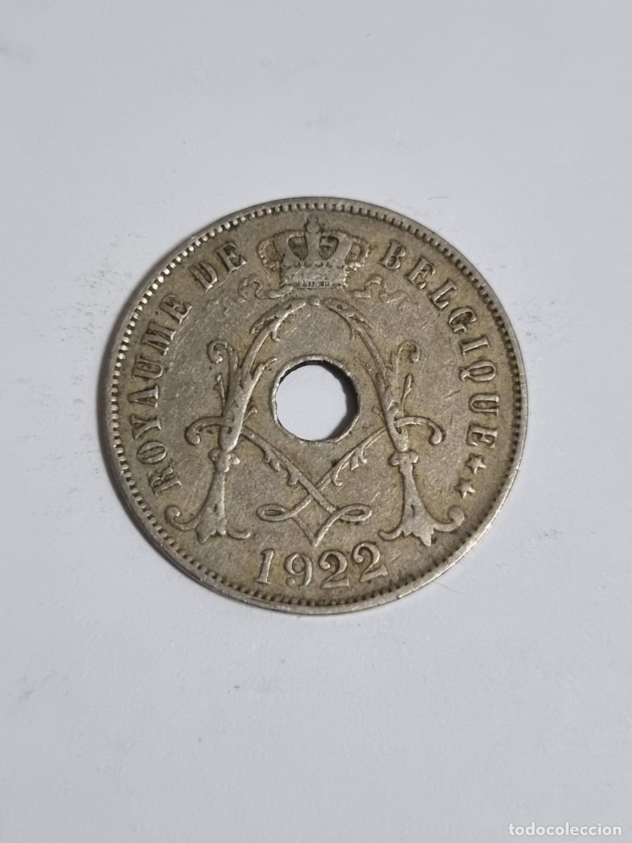 Monedas antiguas de Europa: Antigua Moneda Belgica 25 Centimos 1922 Internacional Mundo Coleccionista