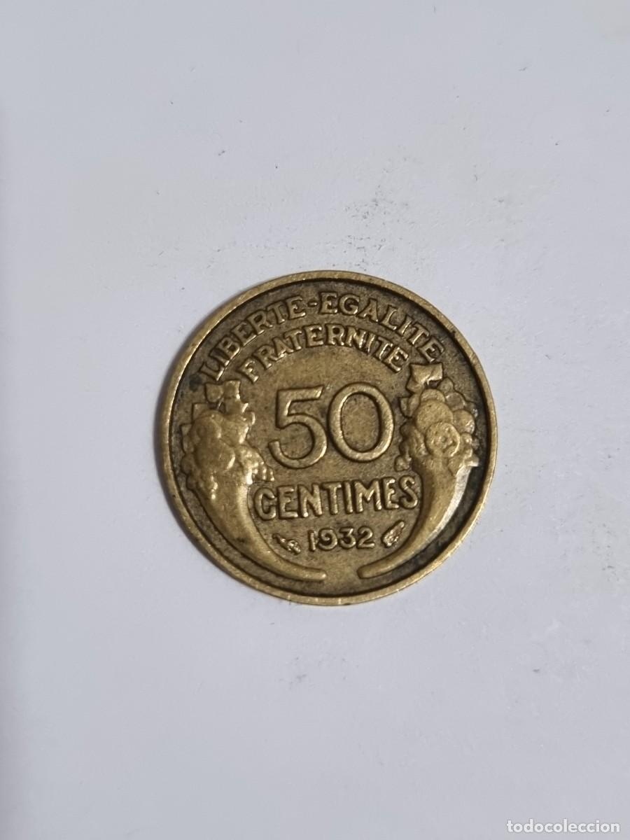 Monedas antiguas de Europa: Antigua Moneda Francia 50 Centimos 1932 Internacional Mundo Coleccionista
