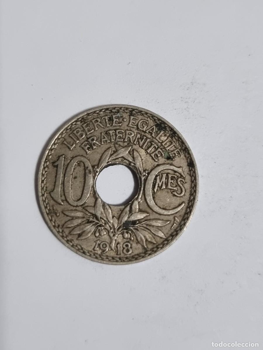Monedas antiguas de Europa: Antigua Moneda Francia 10 Centimos 1918 Internacional Mundo Coleccionista