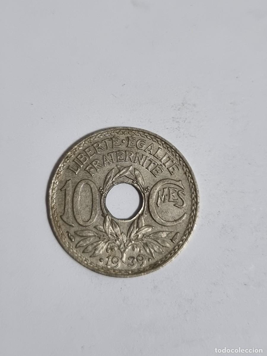 Monedas antiguas de Europa: Antigua Moneda Francia 10 Centimos 1939 Internacional Mundo Coleccionista