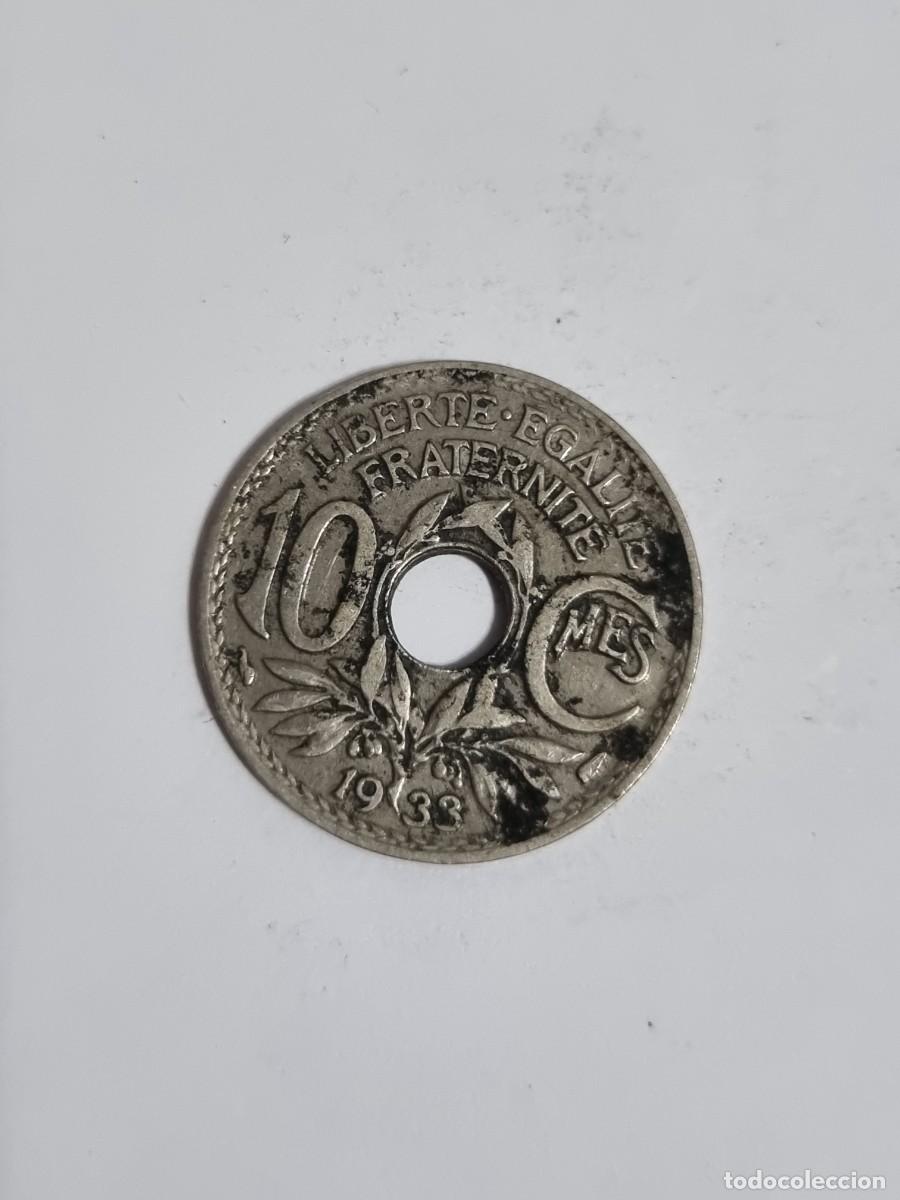 Monedas antiguas de Europa: Antigua Moneda Francia 10 Centimos 1933 Internacional Mundo Coleccionista