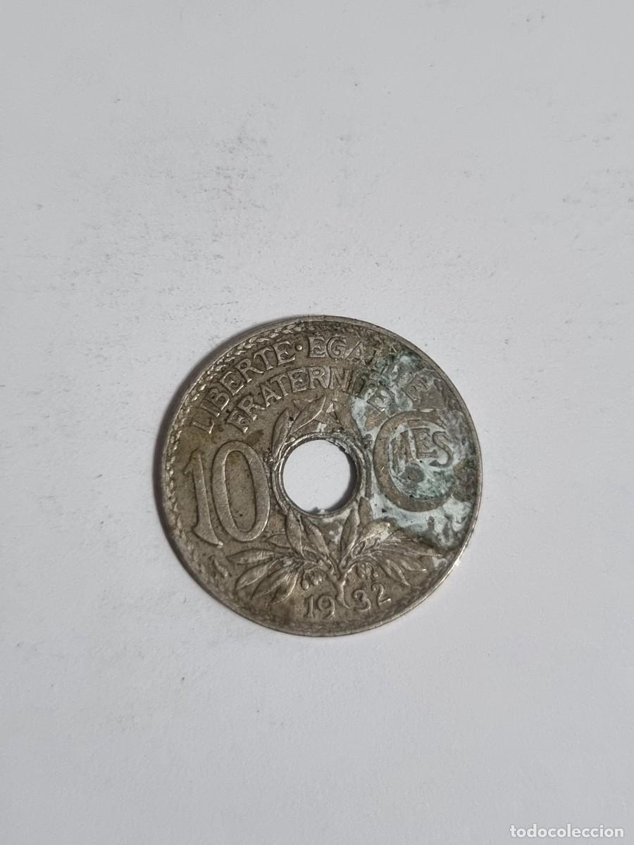 Monedas antiguas de Europa: Antigua Moneda Francia 10 Centimos 1932 Internacional Mundo Coleccionista