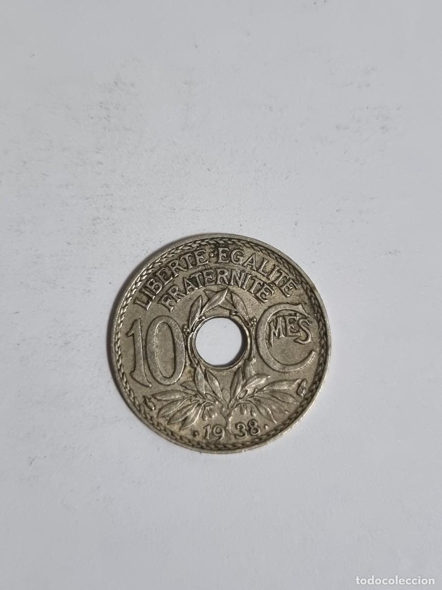 Monedas antiguas de Europa: Antigua Moneda Francia 10 Centimos 1938 Internacional Mundo Coleccionista