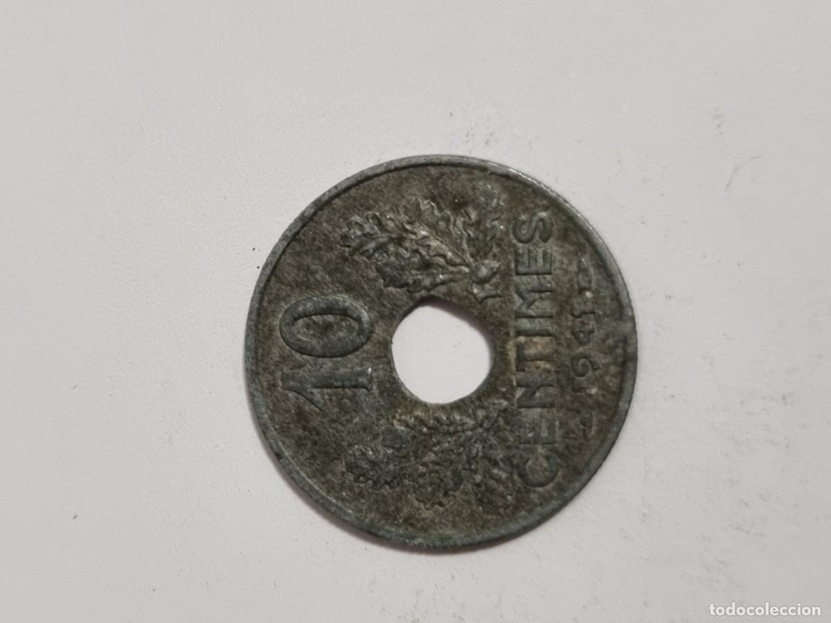 Monedas antiguas de Europa: Antigua Moneda Francia 10 Centimos 1941 Internacional Mundo Coleccionista