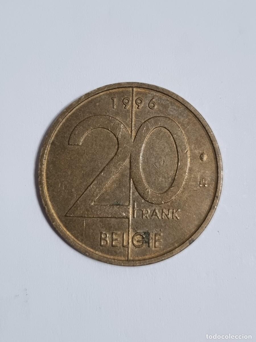 Monedas antiguas de Europa: Antigua Moneda Belgica 20 Francos 1996 Internacional Mundo Coleccionista