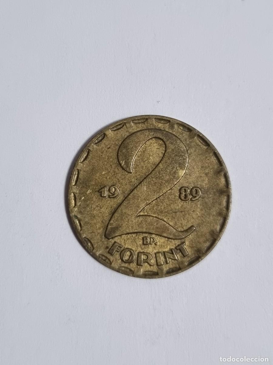 Monedas antiguas de Europa: Moneda Hungria 2 Forint Florines 1989-BP Internacional Mundo Coleccionista
