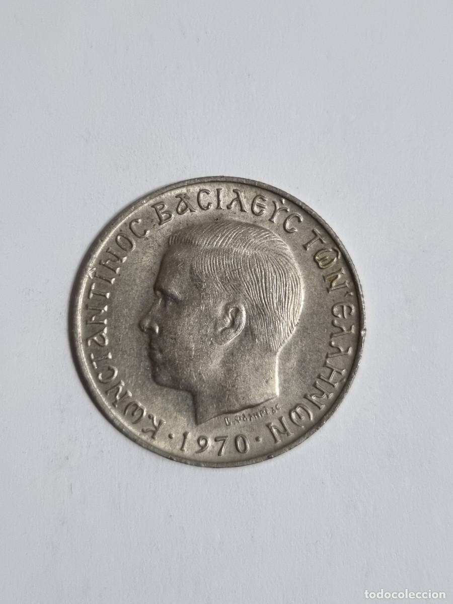 Monedas antiguas de Europa: Antigua Moneda Grecia 2 Dracmas 1970 Internacional Mundo Coleccionista