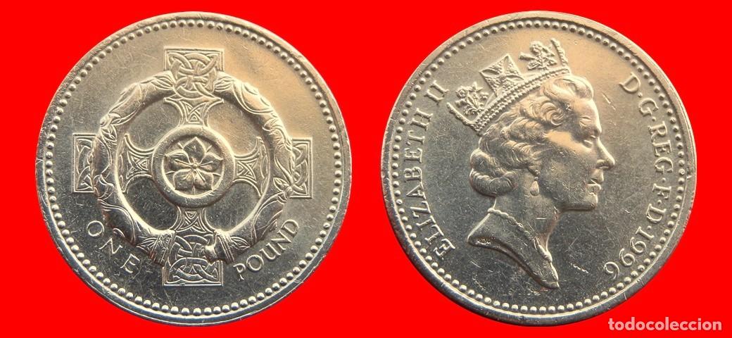 Monedas antiguas de Europa: 1 LIBRA POUND 1996 INGLATERRA REINO UNIDO-150096