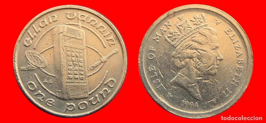 Monedas antiguas de Europa: 1 LIBRA POUND 1994 ISLA DE MAN-150114