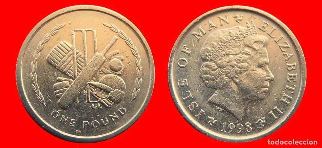 Monedas antiguas de Europa: 1 LIBRA POUND 1998 ISLA DE MAN-150116
