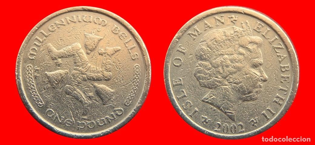 Monedas antiguas de Europa: 1 LIBRA POUND 2002 ISLA DE MAN-150117