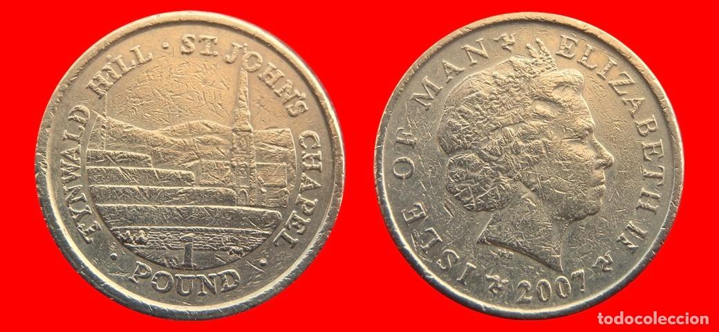 Monedas antiguas de Europa: 1 LIBRA POUND 2007 ISLA DE MAN-150118