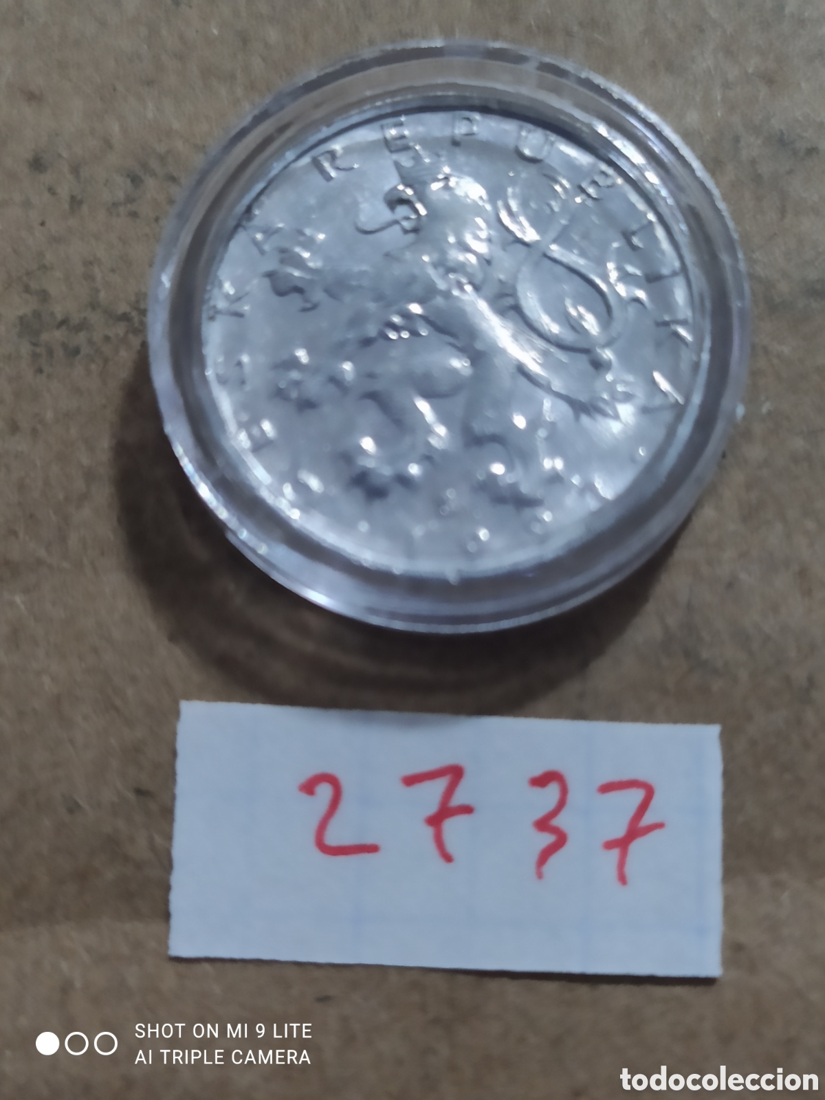 Monedas antiguas de Europa: 50 haleru republica checa 1991