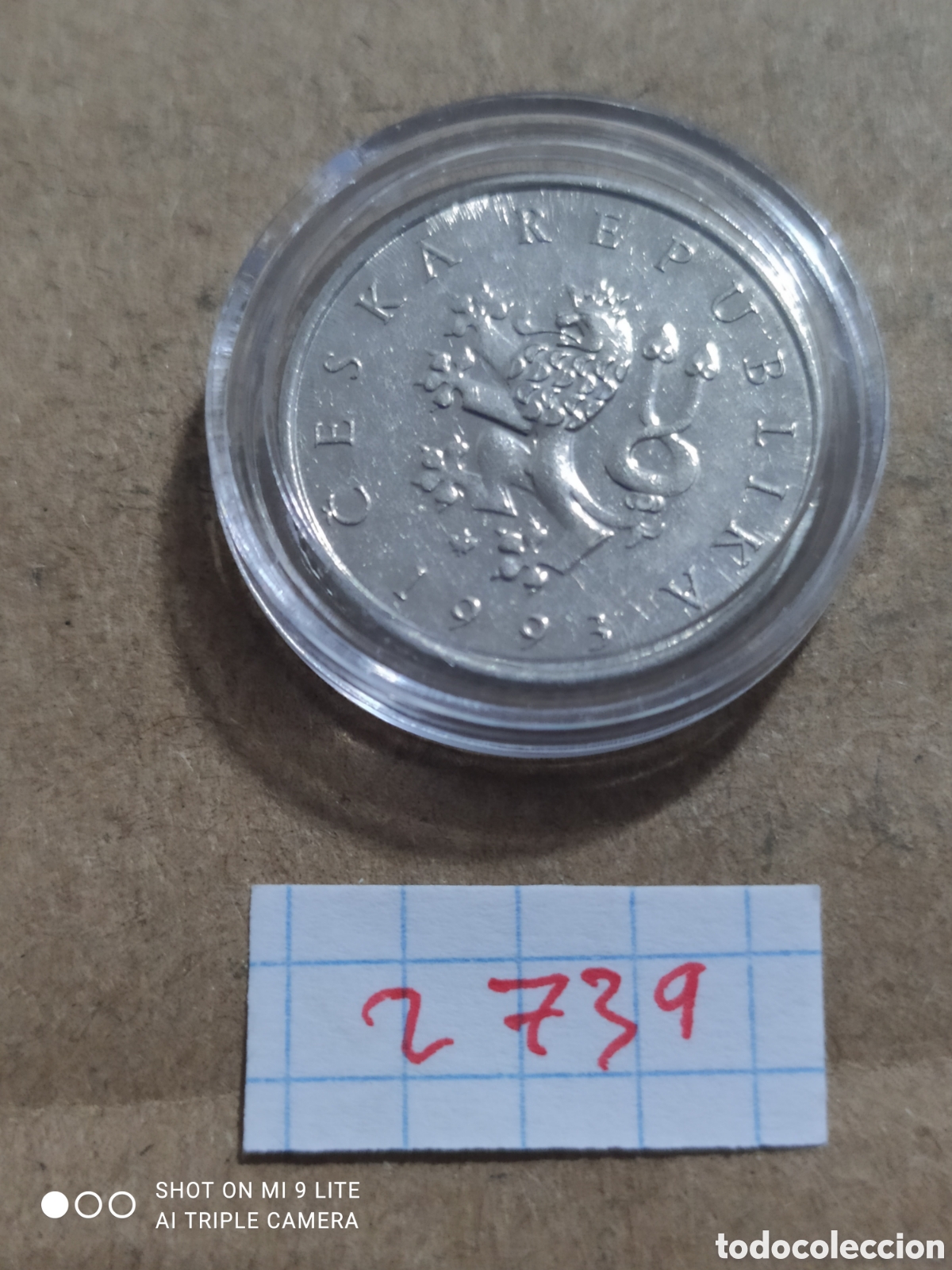 Monedas antiguas de Europa: 1 korona republica checa 1993