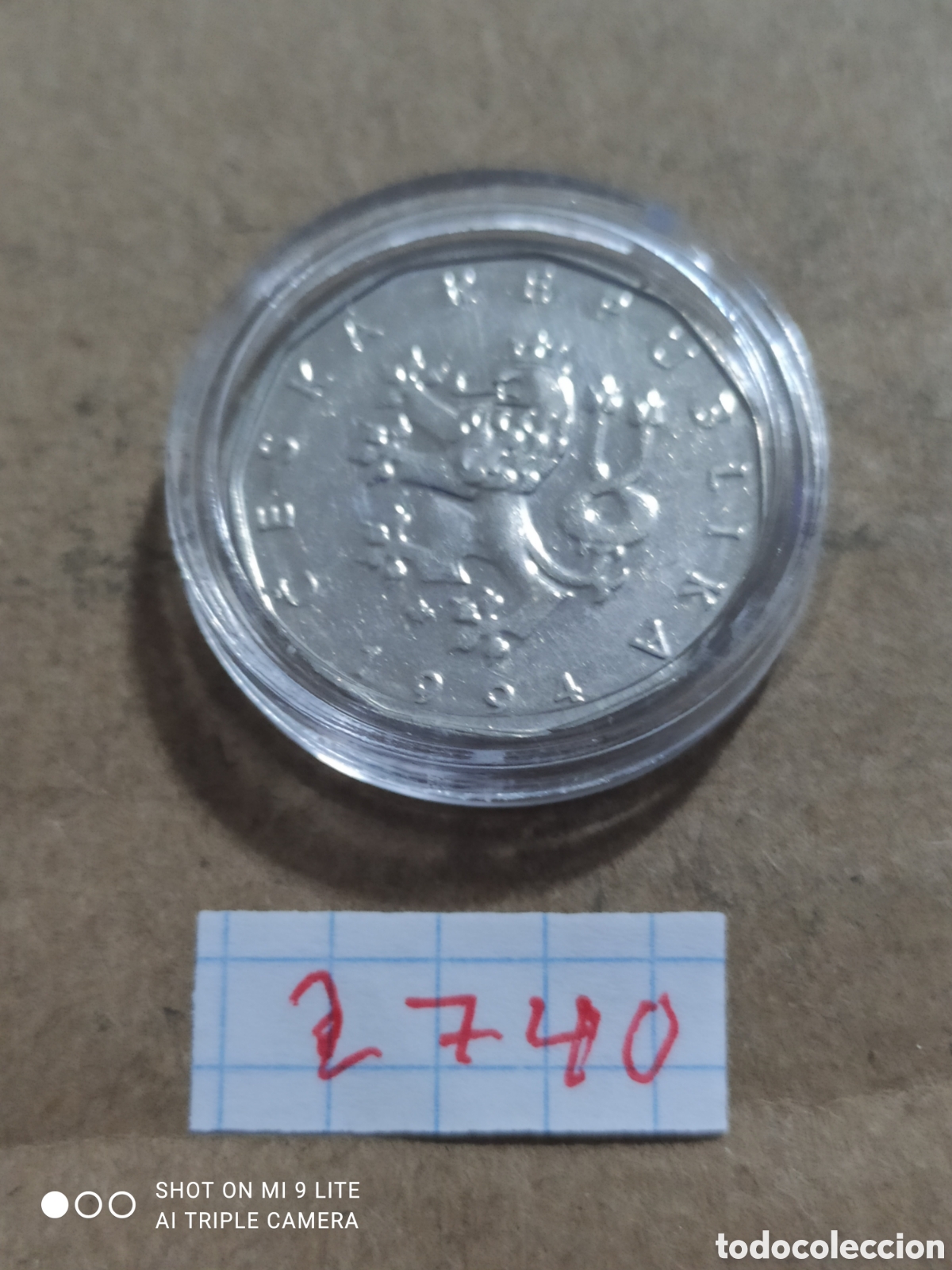 Monedas antiguas de Europa: 2 korona republica checa 1994