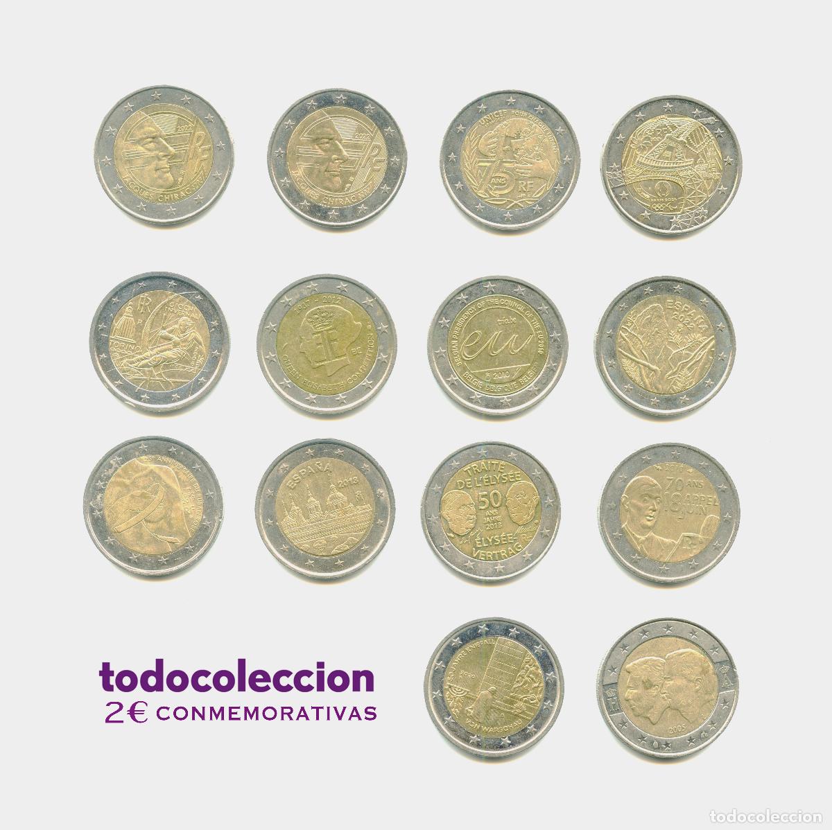 Monedas antiguas de Europa: MONEDAS CONMEMORATIVAS DE 2 EUROS (X14)