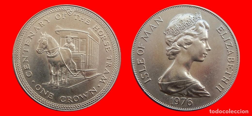 Monedas antiguas de Europa: 1 CORONA 1976 SIN CIRCULAR ISLA DE MAN-9085SC