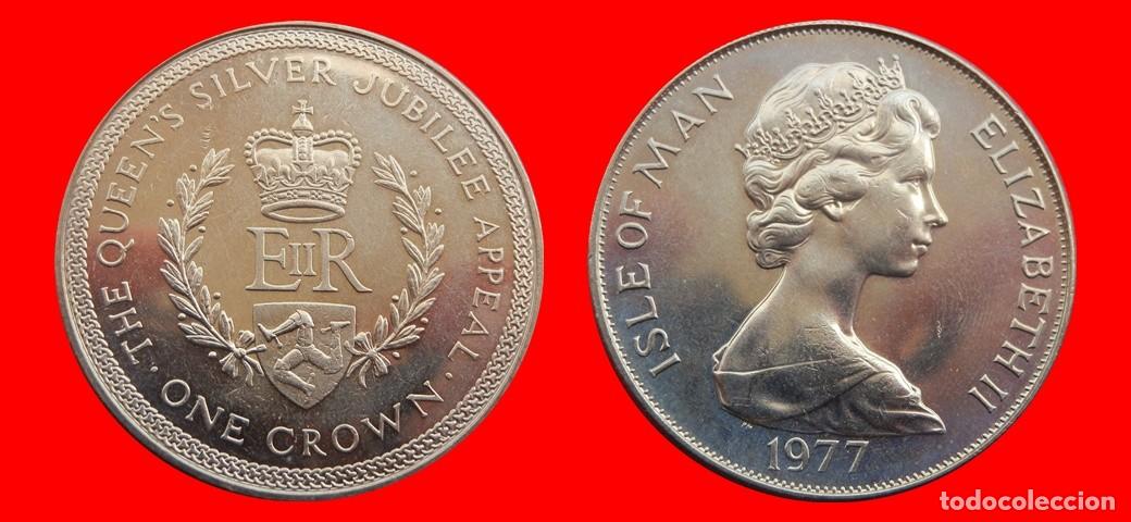 Monedas antiguas de Europa: 1 CORONA 1977 SIN CIRCULAR ISLA DE MAN-9086SC