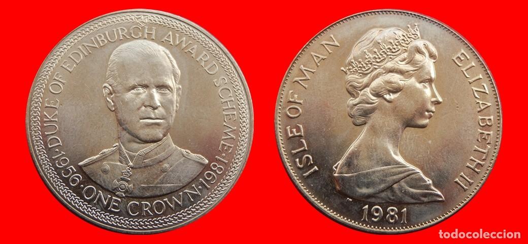 Monedas antiguas de Europa: 1 CORONA 1981 SIN CIRCULAR ISLA DE MAN-9087SC