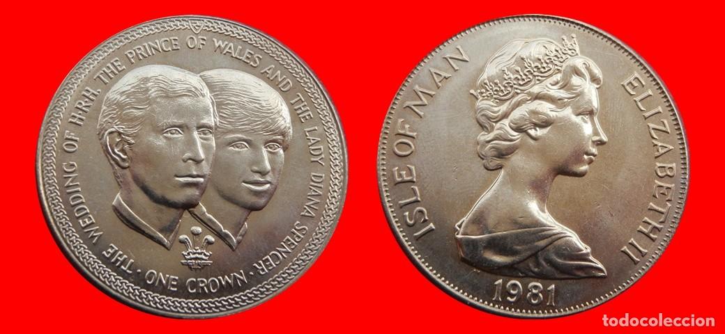 Monedas antiguas de Europa: 1 CORONA 1981 SIN CIRCULAR ISLA DE MAN-9088SC