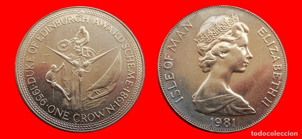 Monedas antiguas de Europa: 1 CORONA 1981 SIN CIRCULAR ISLA DE MAN-9089SC