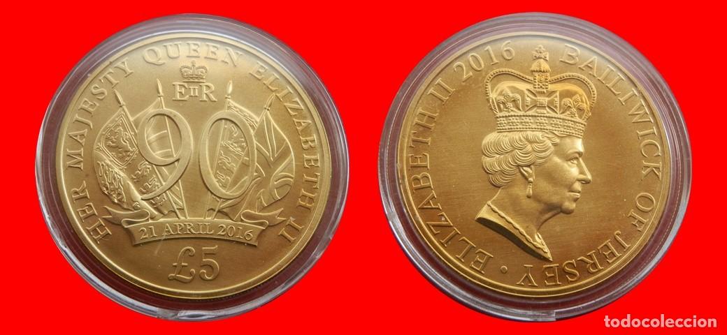 Monedas antiguas de Europa: 5 LIBRAS POUNDS 2016 SIN CIRCULAR JERSEY-9093SC
