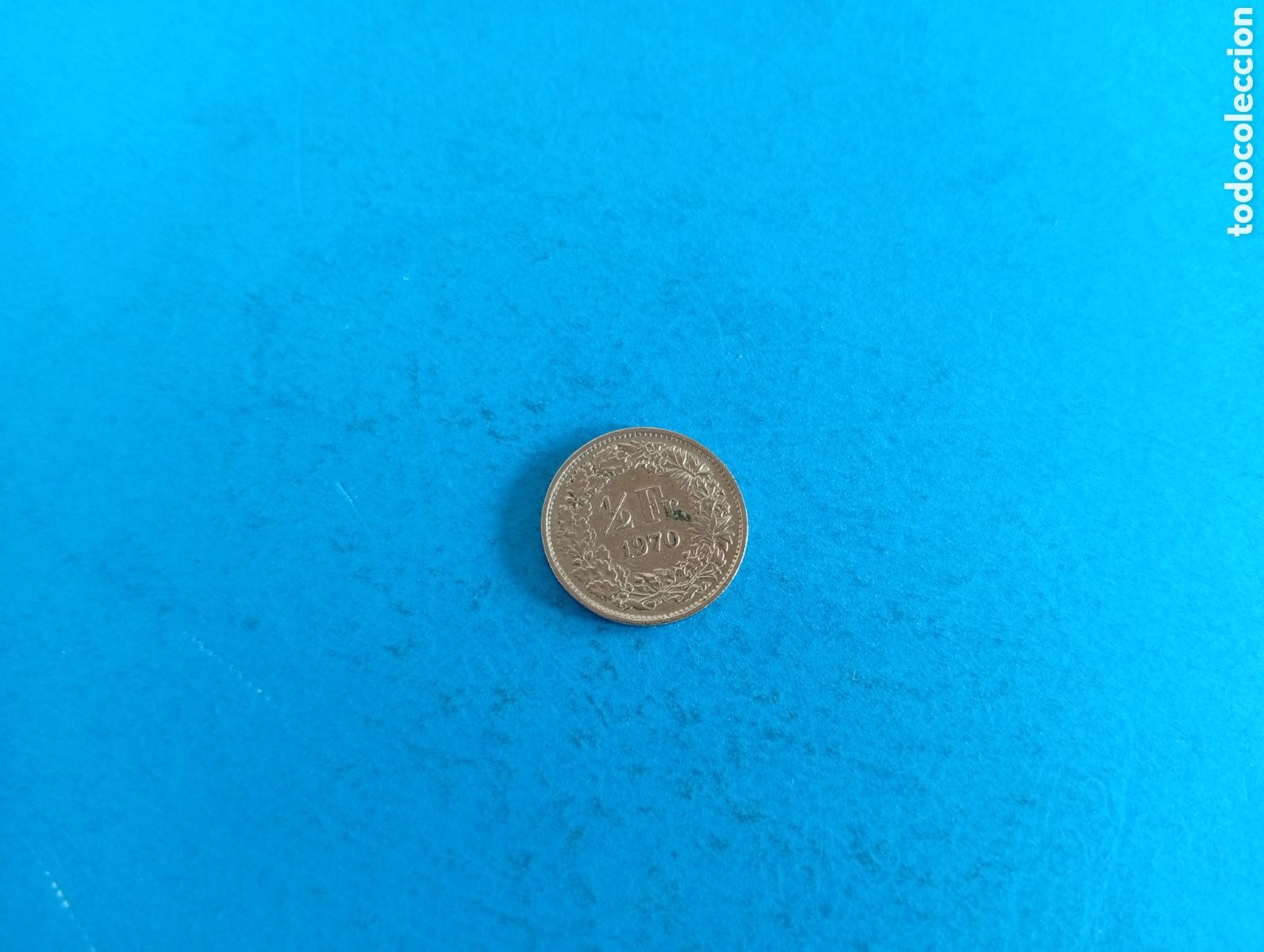 Monedas antiguas de Europa: 1/2 franco de Suiza 1970
