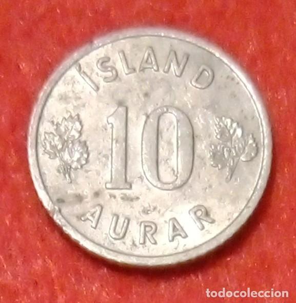 Monedas antiguas de Europa: MONEDA DE ISLANDIA 1963 - 10 AURAR - COBRE-N&Iacute;QUEL