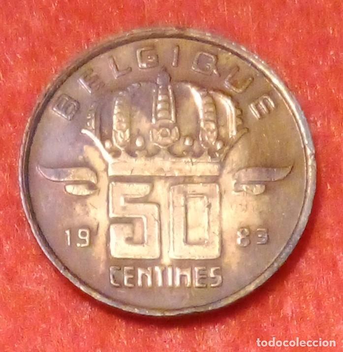 Monedas antiguas de Europa: MONEDA DE B&Eacute;LGICA 1983 - 50 C&Eacute;NTIMOS - BRONCE