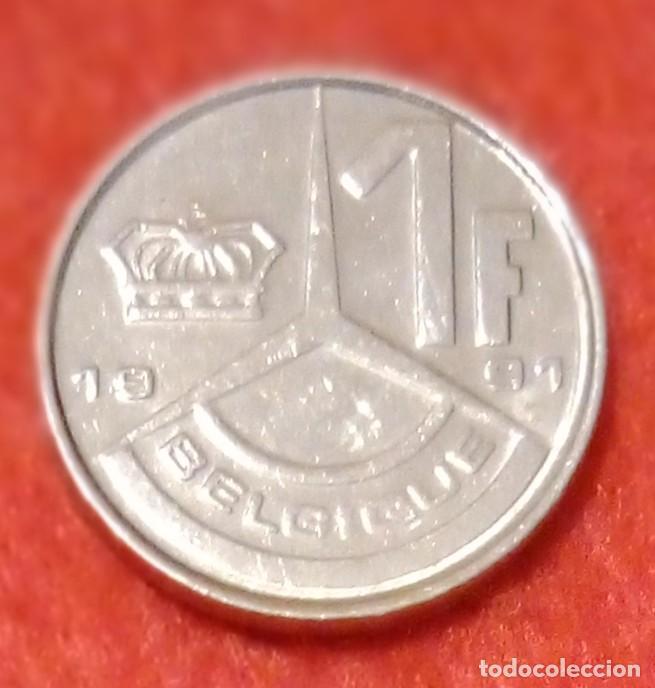 Monedas antiguas de Europa: MONEDA DE B&Eacute;LGICA 1991 - 1 FRANCO - HIERRO NIQUELADO (2)