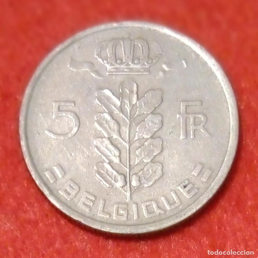 Monedas antiguas de Europa: MONEDA DE B&Eacute;LGICA 1949 - 5 FRANCOS - COBRE-N&Iacute;QUEL