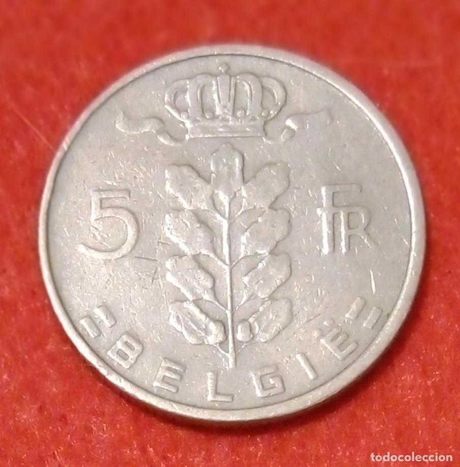 Monedas antiguas de Europa: MONEDA DE B&Eacute;LGICA 1950 - 5 FRANCOS - COBRE-N&Iacute;QUEL (1)