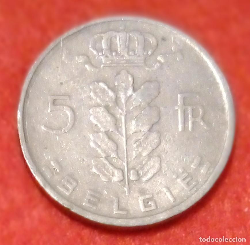 Monedas antiguas de Europa: MONEDA DE B&Eacute;LGICA 1960 - 5 FRANCOS - COBRE-N&Iacute;QUEL