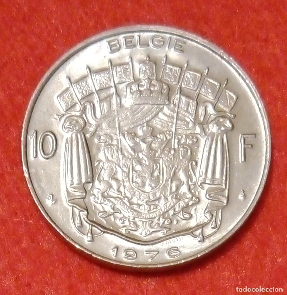 Monedas antiguas de Europa: MONEDA DE B&Eacute;LGICA 1976 - 10 FRANCOS - N&Iacute;QUEL