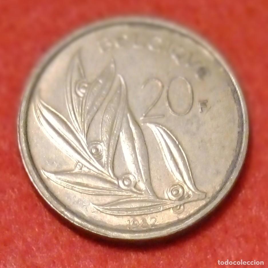 Monedas antiguas de Europa: MONEDA DE B&Eacute;LGICA 1982 - 20 FRANCOS - BRONCE