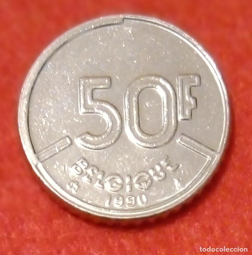 Monedas antiguas de Europa: MONEDA DE B&Eacute;LGICA 1990 - 50 FRANCOS - N&Iacute;QUEL