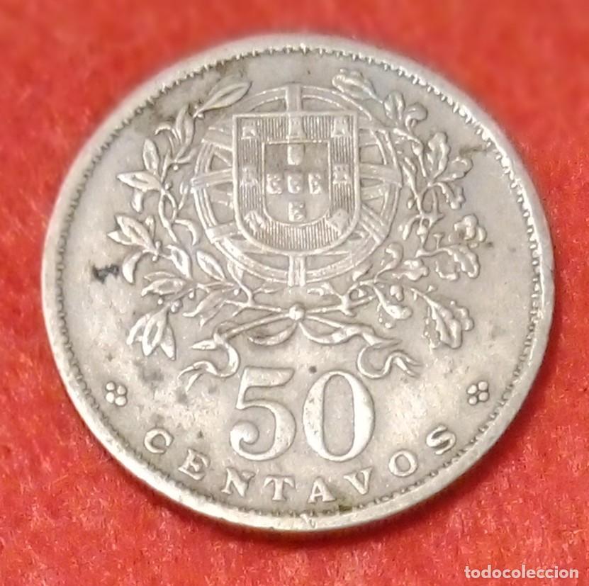 Monedas antiguas de Europa: MONEDA DE PORTUGAL 1931 - 50 CENTAVOS - COBRE-N&Iacute;QUEL