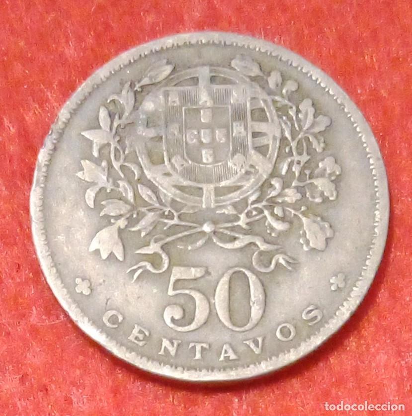 Monedas antiguas de Europa: MONEDA DE PORTUGAL 1940 - 50 CENTAVOS - COBRE-N&Iacute;QUEL